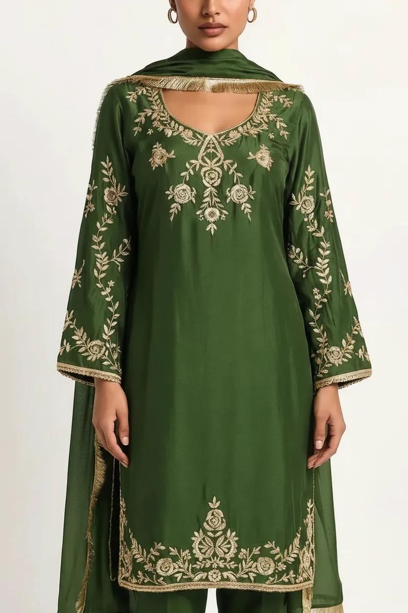 Green (Dabka Work)