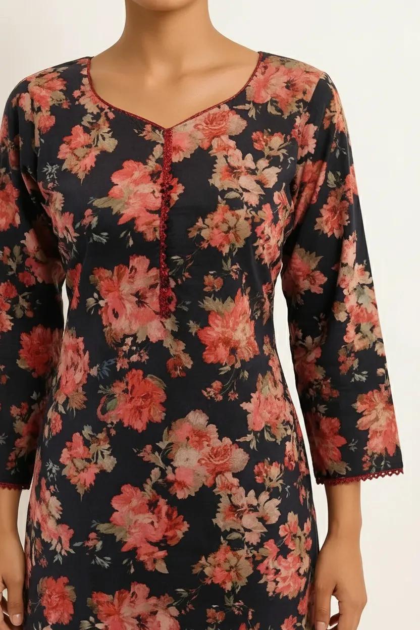 Black & Red (Floral)