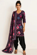 Black & Purple (Floral)