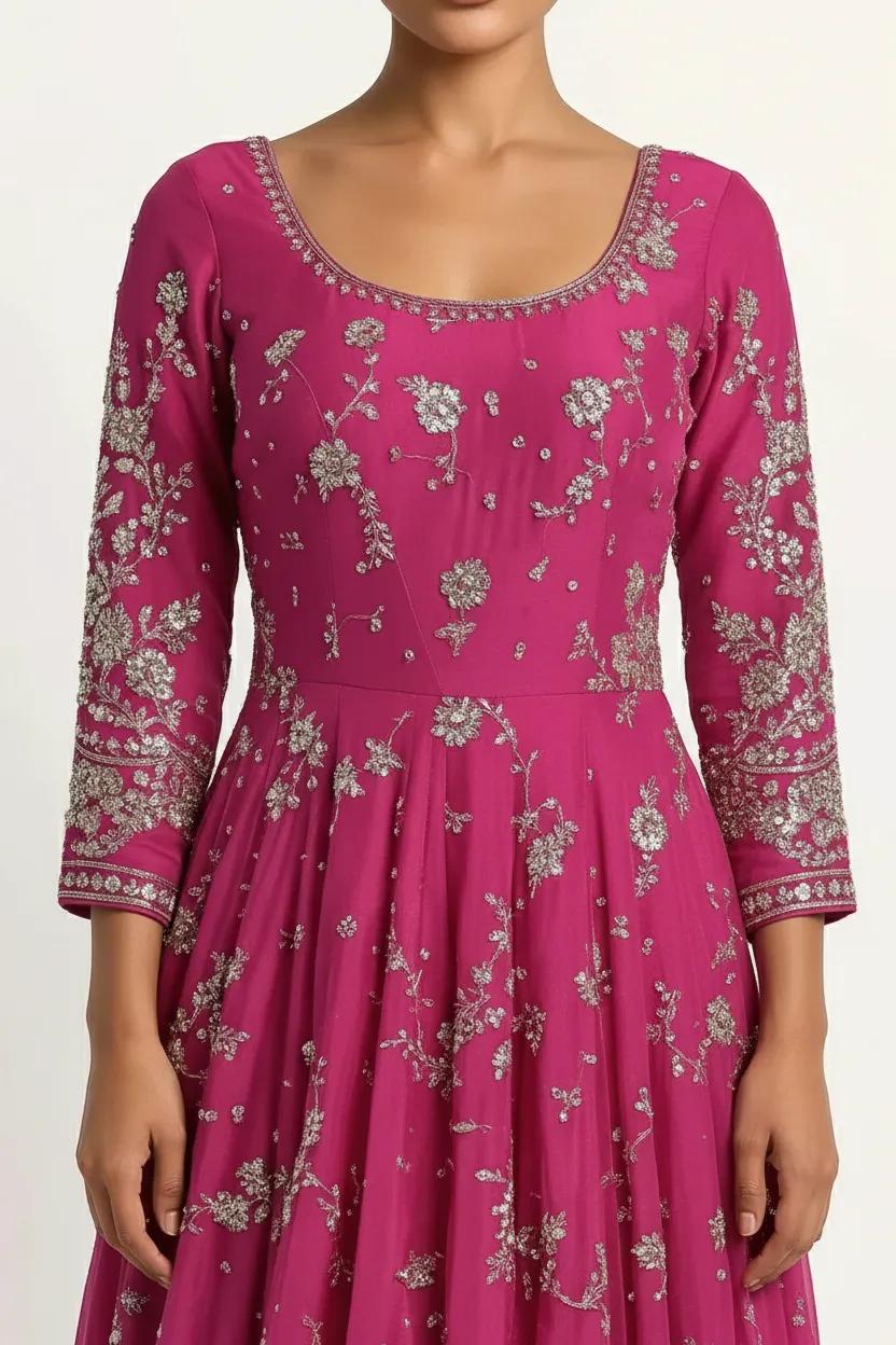 Pink Heavy Embroidered Lehenga