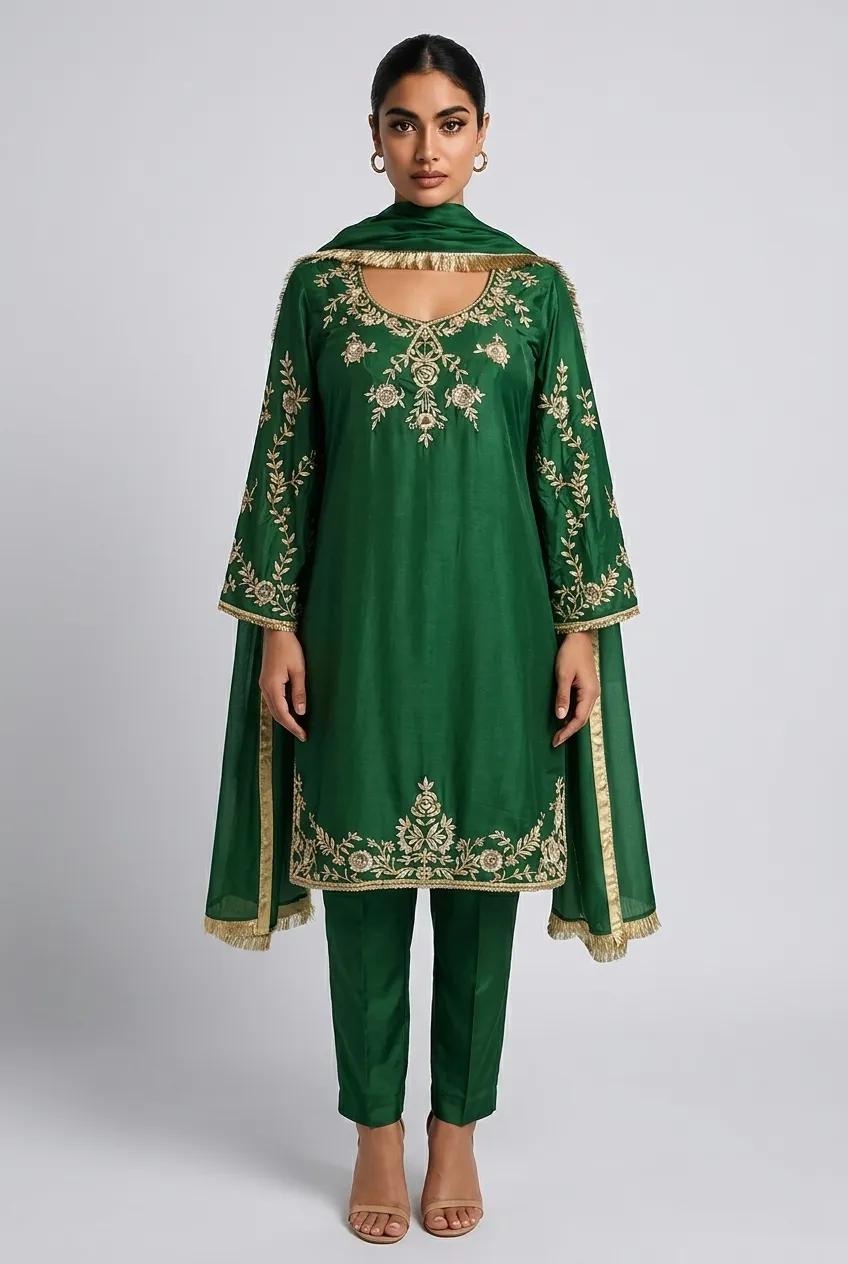 Green (Dabka Work)