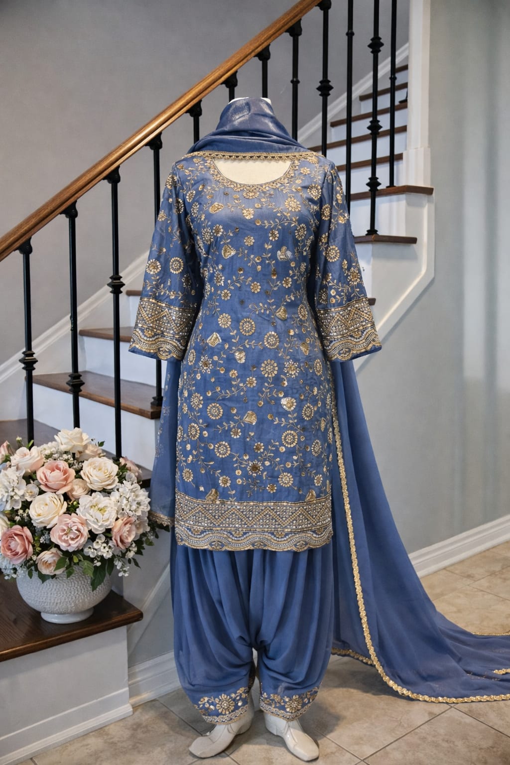 Steel Blue (Shimmer Silk)