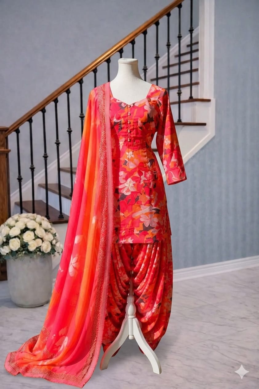 Pink & Orange (Floral)