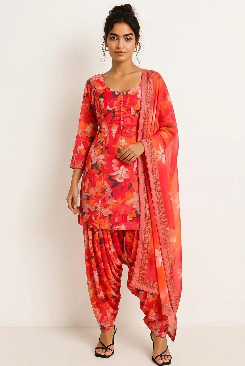 Pink & Orange (Floral)