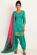 Green Salwar Suit (Silk)