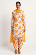 White & Orange (Floral)