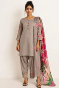 Grey Salwar Suit (Embroidery)