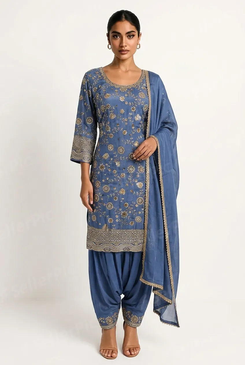 Steel Blue (Shimmer Silk)