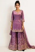 Dusty Purple (Gharara | Art Silk)