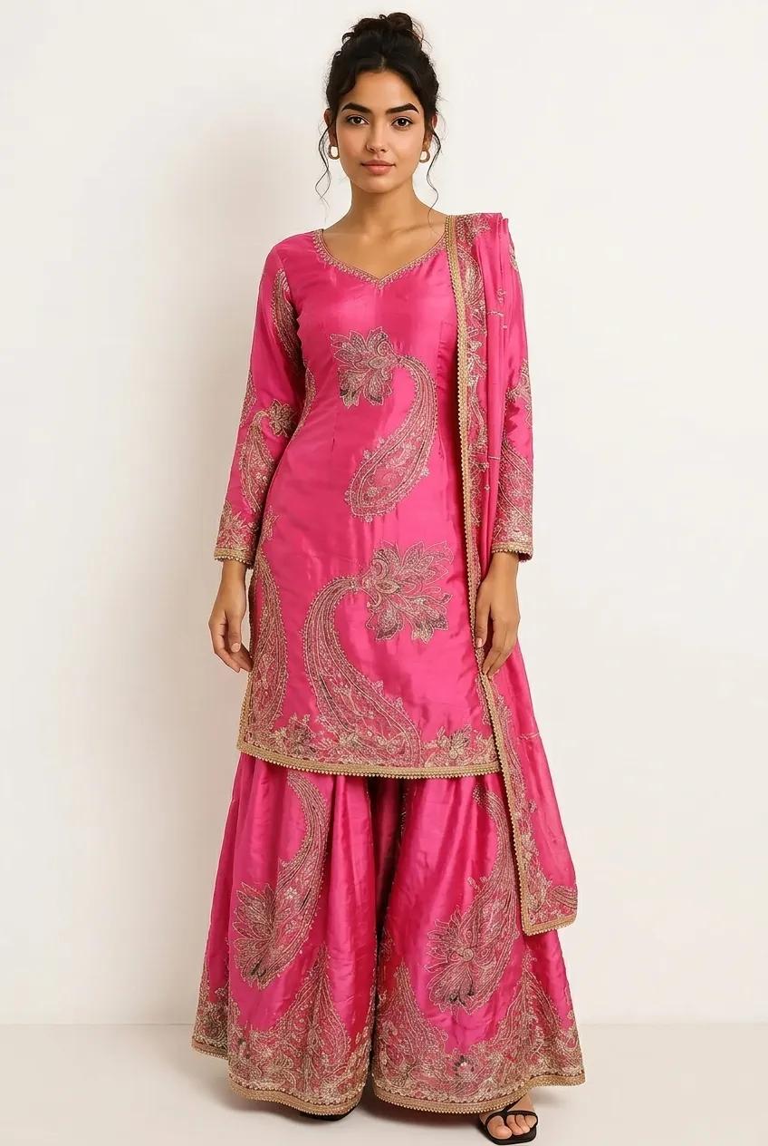 Pink Floral (Satin)