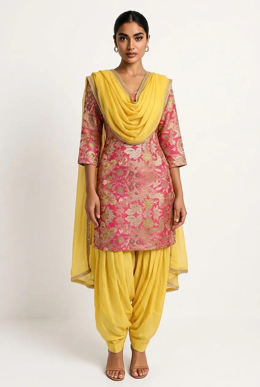 Red Floral (Brocade)